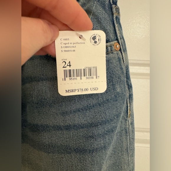 Free People Distressed Frayed Size 24 Jeans - Picture 4 of 4